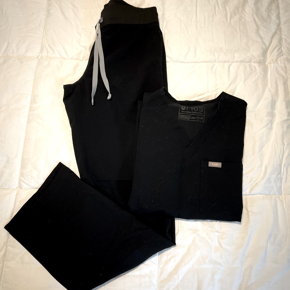 FIGS Black Scrubs XXS/XS